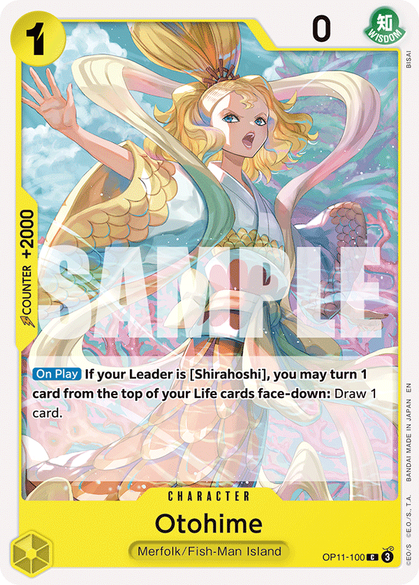 Otohime A Fist Of Divine Speed - OP-11 One Piece Card Otohime A Fist Of Divine Speed - OP-11 One Piece Card