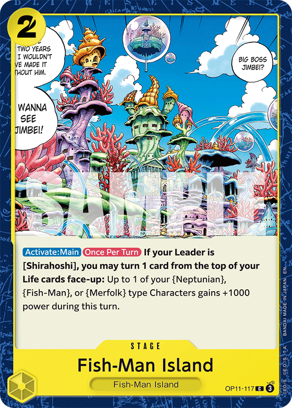 Fish-Man Island A Fist Of Divine Speed - OP-11 One Piece Card Fish-Man Island A Fist Of Divine Speed - OP-11 One Piece Card
