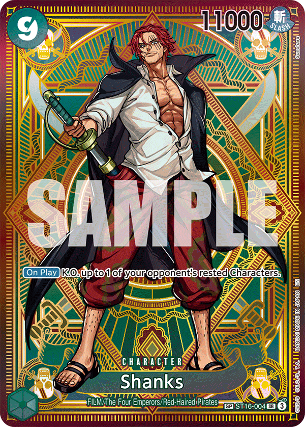 Shanks A Fist Of Divine Speed - OP-11 One Piece Card Shanks A Fist Of Divine Speed - OP-11 One Piece Card