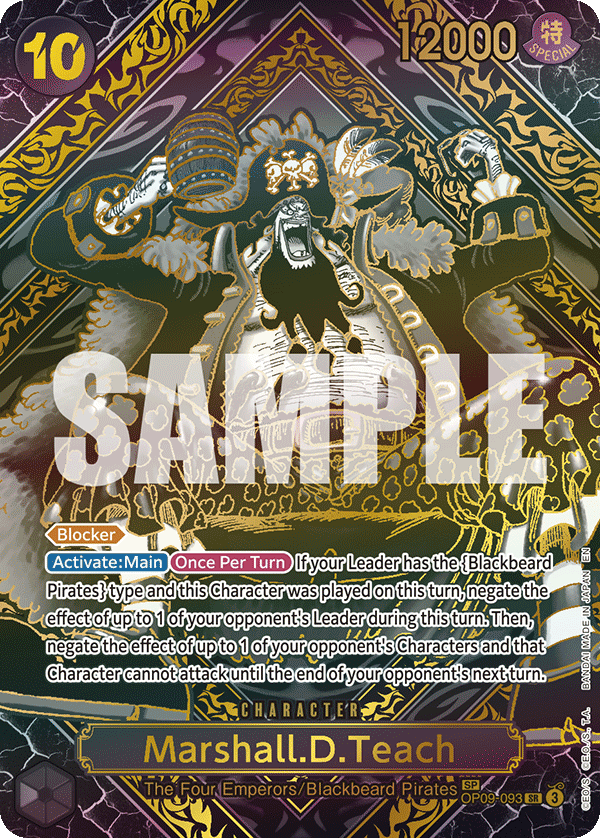 Marshall.D.Teach Legacy Of The Master - OP-12 One Piece Card Marshall.D.Teach Legacy Of The Master - OP-12 One Piece Card