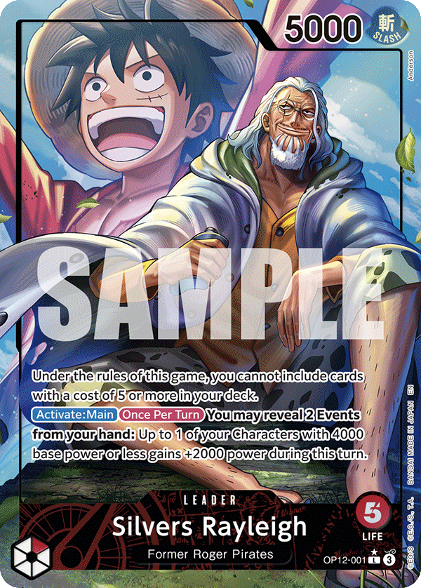 Silvers Rayleigh Legacy Of The Master - OP-12 One Piece Card Silvers Rayleigh Legacy Of The Master - OP-12 One Piece Card