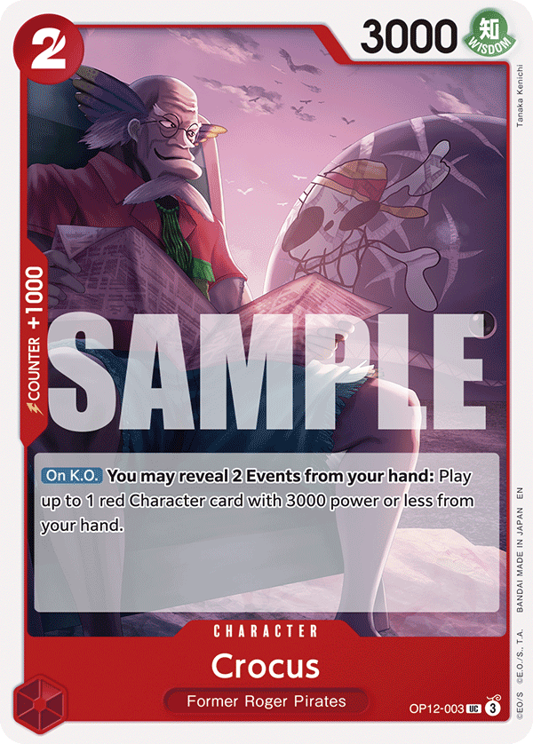 Crocus Legacy Of The Master - OP-12 One Piece Card Crocus Legacy Of The Master - OP-12 One Piece Card