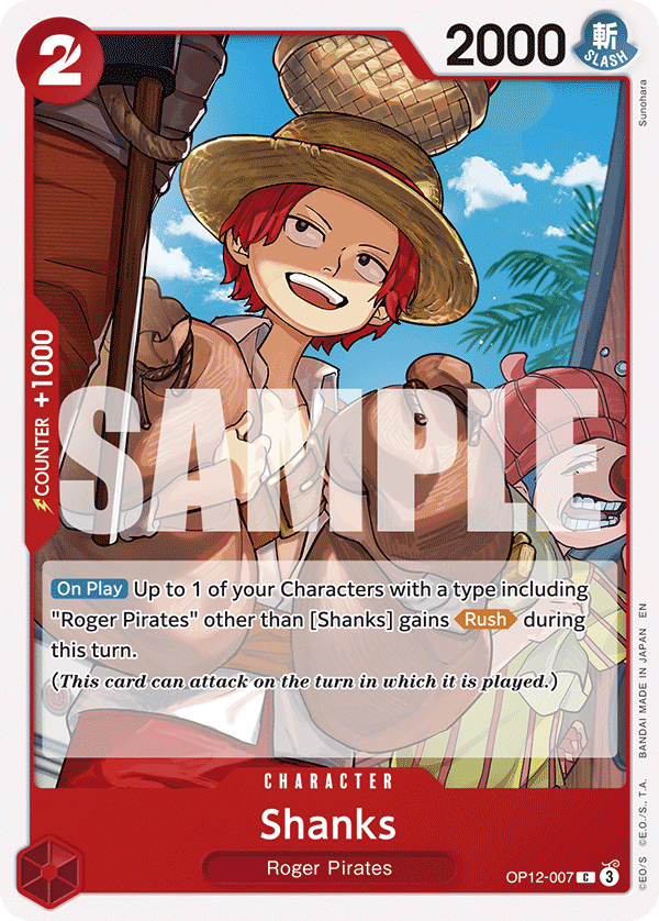 Shanks Legacy Of The Master - OP-12 One Piece Card Shanks Legacy Of The Master - OP-12 One Piece Card