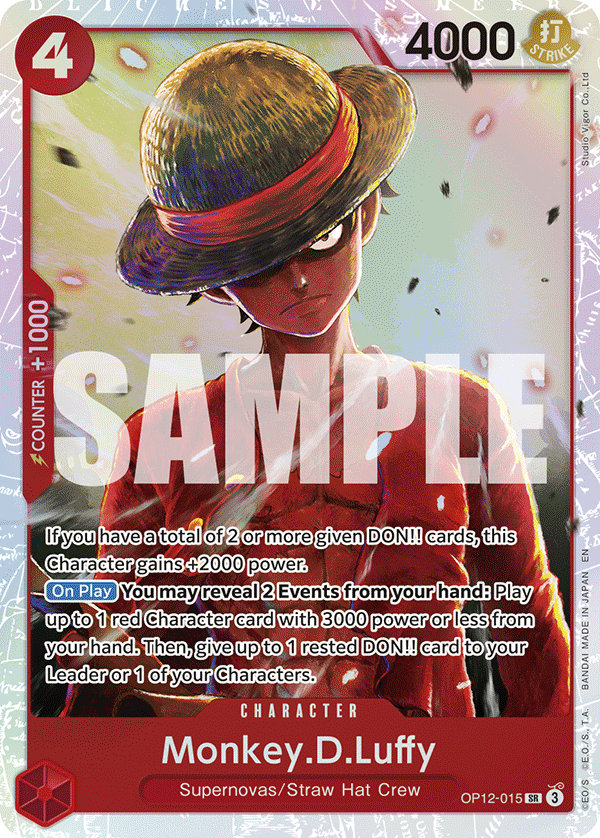 Monkey.D.Luffy Legacy Of The Master - OP-12 One Piece Card Monkey.D.Luffy Legacy Of The Master - OP-12 One Piece Card