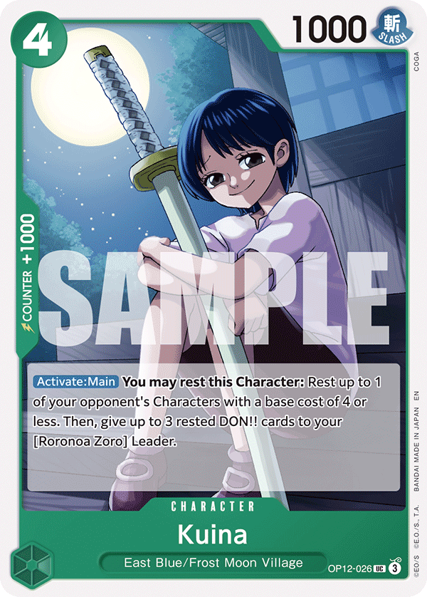 Kuina Legacy Of The Master - OP-12 One Piece Card Kuina Legacy Of The Master - OP-12 One Piece Card