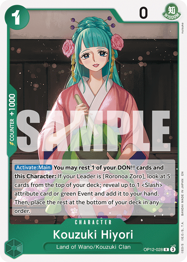 Kouzuki Hiyori Legacy Of The Master - OP-12 One Piece Card Kouzuki Hiyori Legacy Of The Master - OP-12 One Piece Card