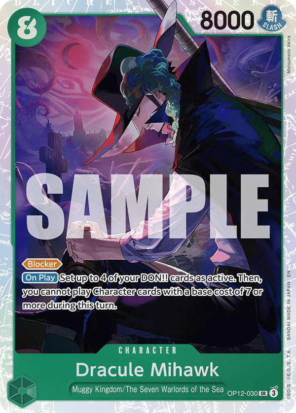 Dracule Mihawk Legacy Of The Master - OP-12 One Piece Card Dracule Mihawk Legacy Of The Master - OP-12 One Piece Card