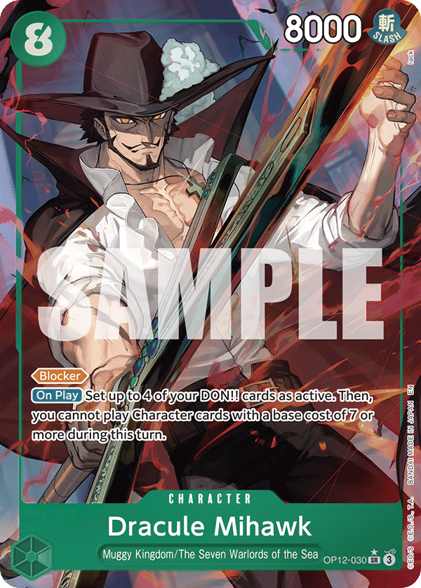 Dracule Mihawk Legacy Of The Master - OP-12 One Piece Card Dracule Mihawk Legacy Of The Master - OP-12 One Piece Card