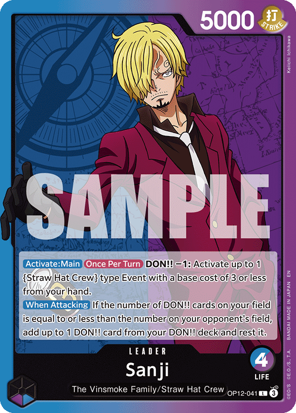 Sanji Legacy Of The Master - OP-12 One Piece Card Sanji Legacy Of The Master - OP-12 One Piece Card