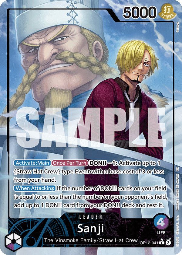 Sanji Legacy Of The Master - OP-12 One Piece Card Sanji Legacy Of The Master - OP-12 One Piece Card