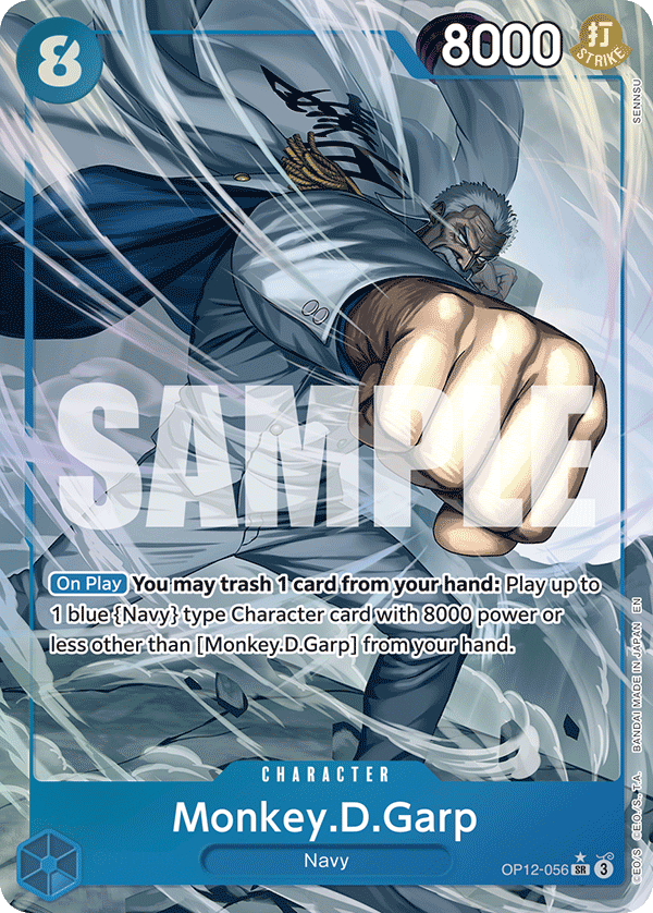 Monkey.D.Garp Legacy Of The Master - OP-12 One Piece Card Monkey.D.Garp Legacy Of The Master - OP-12 One Piece Card