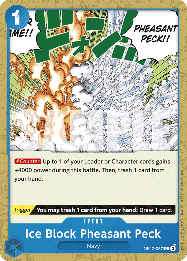 Ice Block Pheasant Peck Legacy Of The Master - OP-12 One Piece Card Ice Block Pheasant Peck Legacy Of The Master - OP-12 One Piece Card