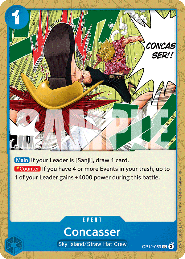 Concasser Legacy Of The Master - OP-12 One Piece Card Concasser Legacy Of The Master - OP-12 One Piece Card