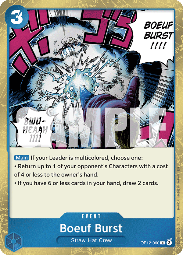 Boeuf Burst Legacy Of The Master - OP-12 One Piece Card Boeuf Burst Legacy Of The Master - OP-12 One Piece Card
