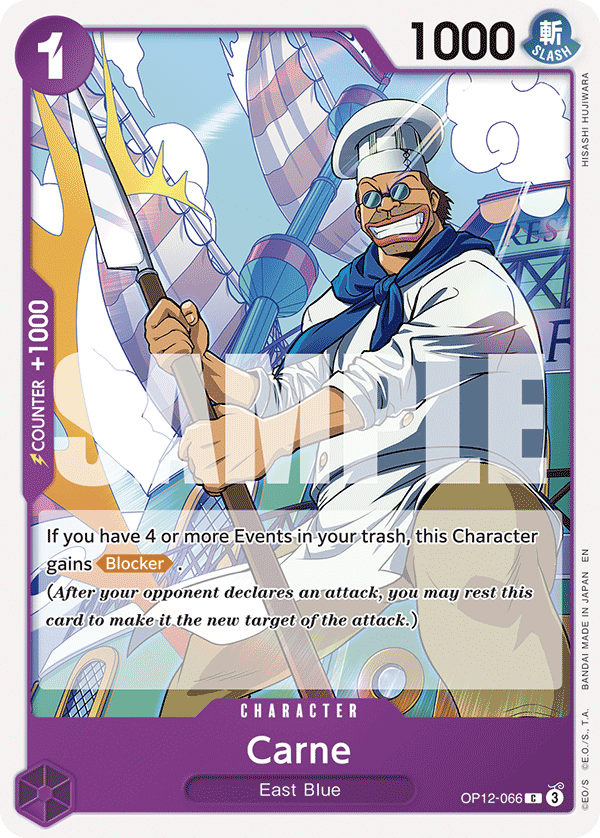 Carne Legacy Of The Master - OP-12 One Piece Card Carne Legacy Of The Master - OP-12 One Piece Card