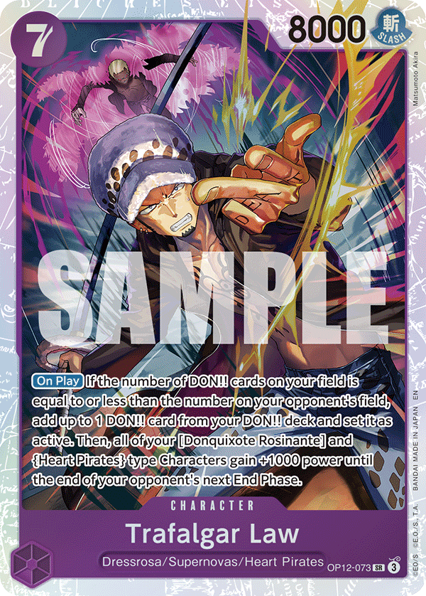 Trafalgar Law Legacy Of The Master - OP-12 One Piece Card Trafalgar Law Legacy Of The Master - OP-12 One Piece Card