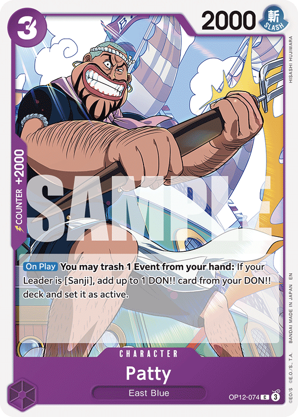 Patty Legacy Of The Master - OP-12 One Piece Card Patty Legacy Of The Master - OP-12 One Piece Card