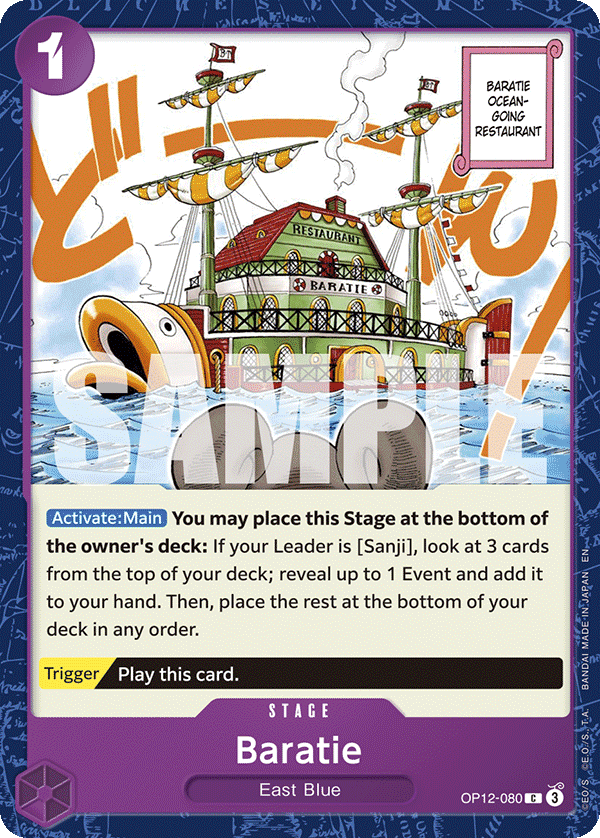 Baratie Legacy Of The Master - OP-12 One Piece Card Baratie Legacy Of The Master - OP-12 One Piece Card