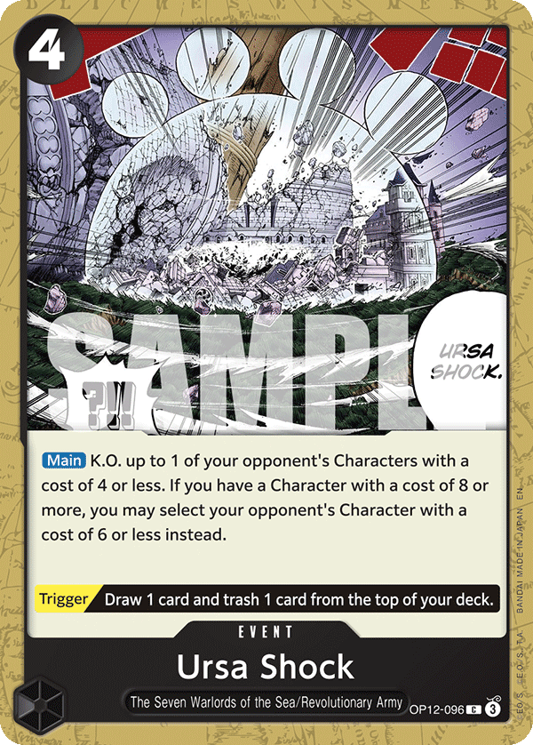Ursa Shock Legacy Of The Master - OP-12 One Piece Card Ursa Shock Legacy Of The Master - OP-12 One Piece Card