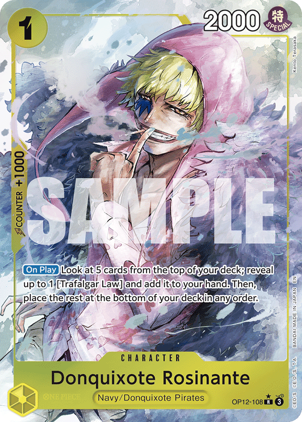 Donquixote Rosinante Legacy Of The Master - OP-12 One Piece Card Donquixote Rosinante Legacy Of The Master - OP-12 One Piece Card
