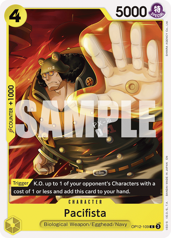 Pacifista Legacy Of The Master - OP-12 One Piece Card Pacifista Legacy Of The Master - OP-12 One Piece Card