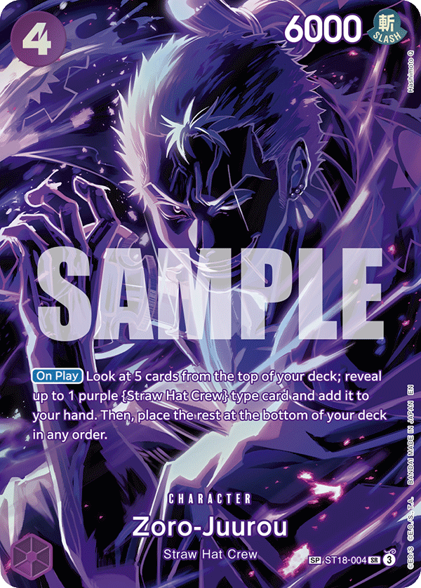 Zoro-Juurou Legacy Of The Master - OP-12 One Piece Card Zoro-Juurou Legacy Of The Master - OP-12 One Piece Card