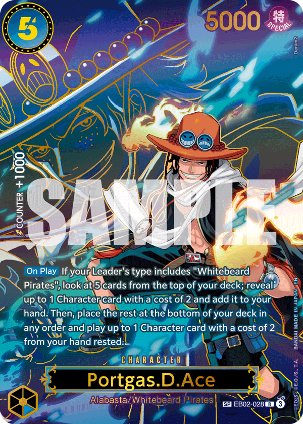 Portgas.D.Ace Carrying On His Will - OP-13 One Piece Card Portgas.D.Ace Carrying On His Will - OP-13 One Piece Card