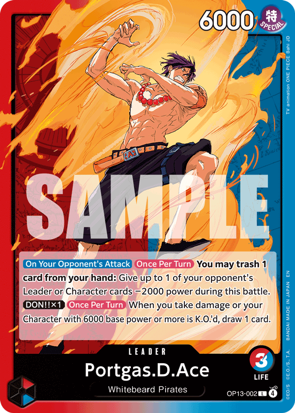 Portgas.D.Ace Carrying On His Will - OP-13 One Piece Card Portgas.D.Ace Carrying On His Will - OP-13 One Piece Card