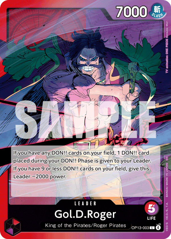 Gol.D.Roger Carrying On His Will - OP-13 One Piece Card Gol.D.Roger Carrying On His Will - OP-13 One Piece Card