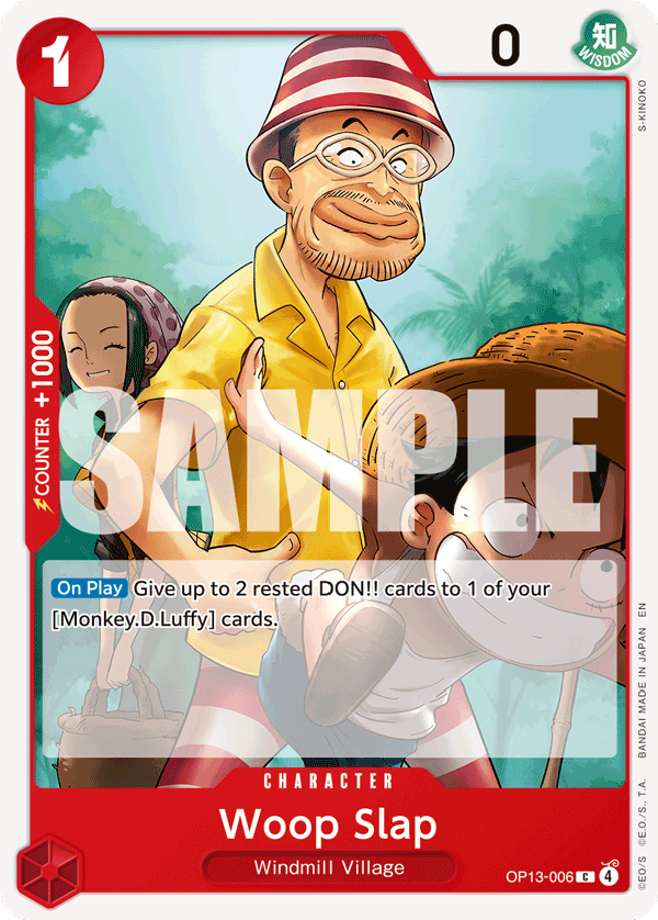 Woop Slap Carrying On His Will - OP-13 One Piece Card Woop Slap Carrying On His Will - OP-13 One Piece Card