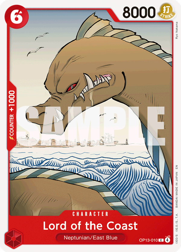 Lord of the Coast Carrying On His Will - OP-13 One Piece Card Lord of the Coast Carrying On His Will - OP-13 One Piece Card