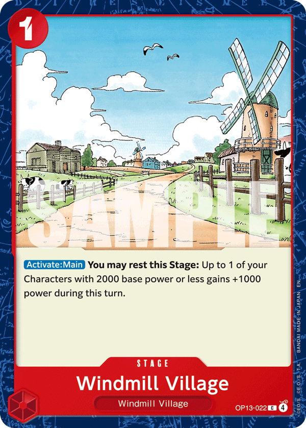 Windmill Village Carrying On His Will - OP-13 One Piece Card Windmill Village Carrying On His Will - OP-13 One Piece Card