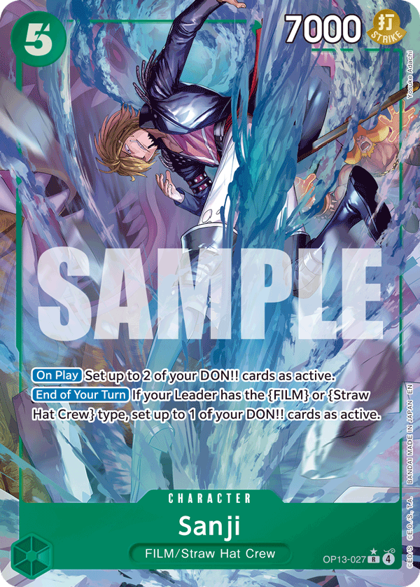 Sanji Carrying On His Will - OP-13 One Piece Card Sanji Carrying On His Will - OP-13 One Piece Card