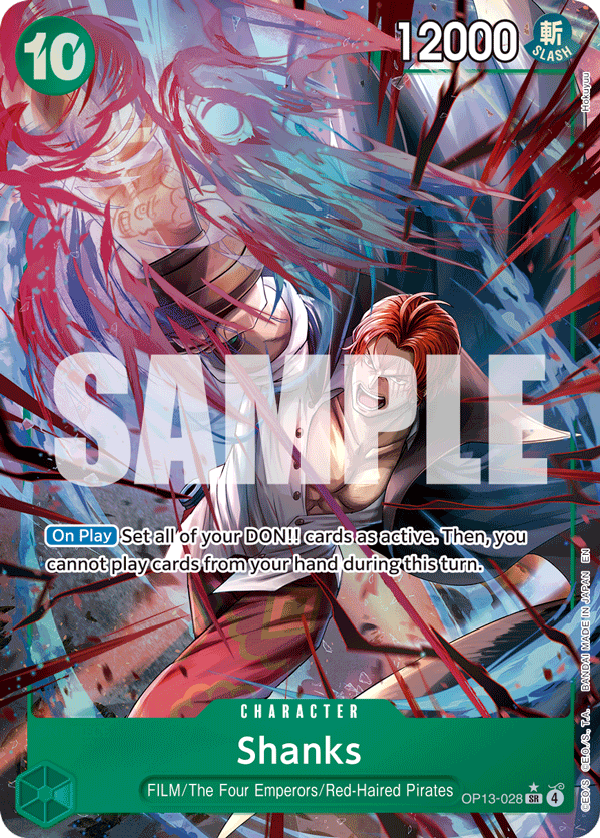 Shanks Carrying On His Will - OP-13 One Piece Card Shanks Carrying On His Will - OP-13 One Piece Card