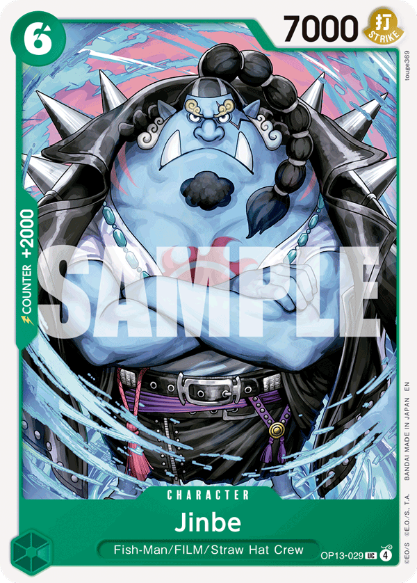 Jinbe Carrying On His Will - OP-13 One Piece Card Jinbe Carrying On His Will - OP-13 One Piece Card