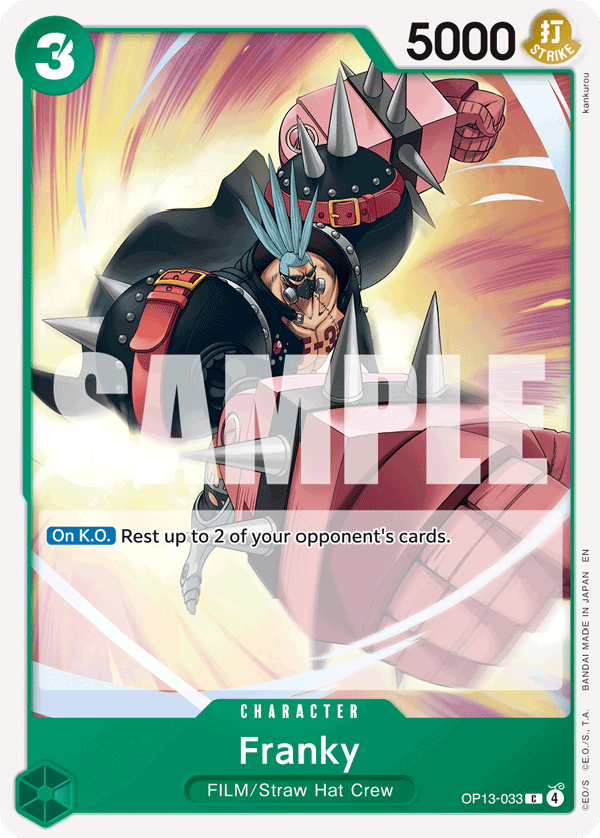 Franky Carrying On His Will - OP-13 One Piece Card Franky Carrying On His Will - OP-13 One Piece Card