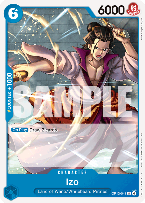 Izo Carrying On His Will - OP-13 One Piece Card Izo Carrying On His Will - OP-13 One Piece Card