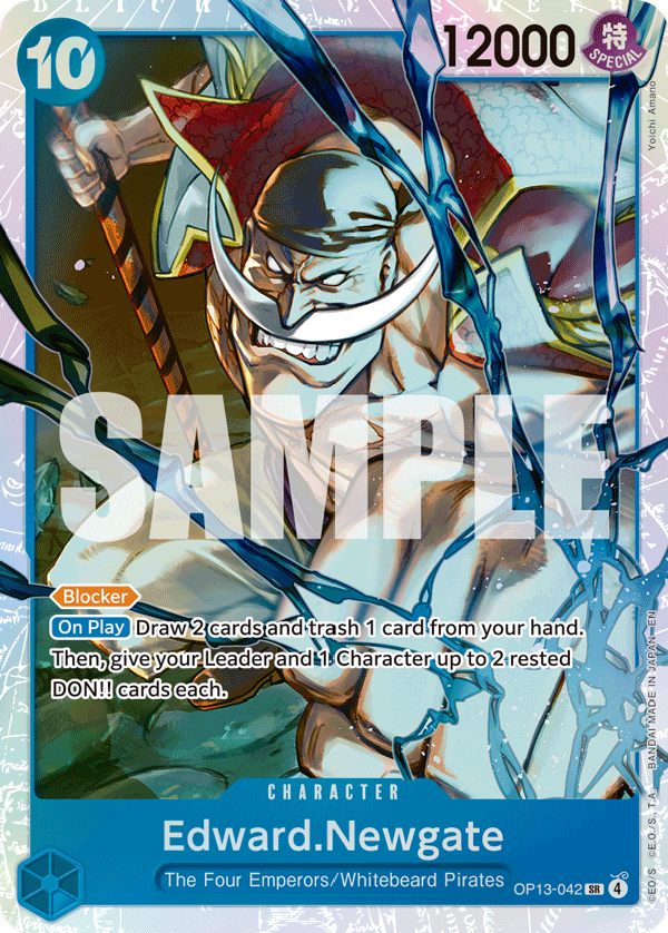 Edward.Newgate Carrying On His Will - OP-13 One Piece Card Edward.Newgate Carrying On His Will - OP-13 One Piece Card