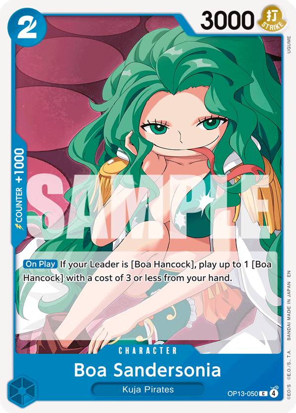 Boa Sandersonia Carrying On His Will - OP-13 One Piece Card Boa Sandersonia Carrying On His Will - OP-13 One Piece Card