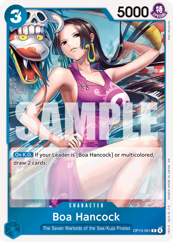 Boa Hancock Carrying On His Will - OP-13 One Piece Card Boa Hancock Carrying On His Will - OP-13 One Piece Card