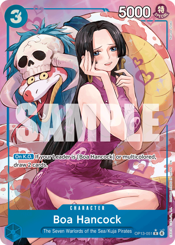 Boa Hancock Carrying On His Will - OP-13 One Piece Card Boa Hancock Carrying On His Will - OP-13 One Piece Card