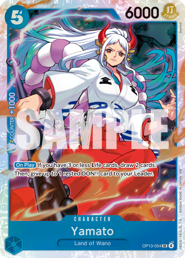 Yamato Carrying On His Will - OP-13 One Piece Card Yamato Carrying On His Will - OP-13 One Piece Card