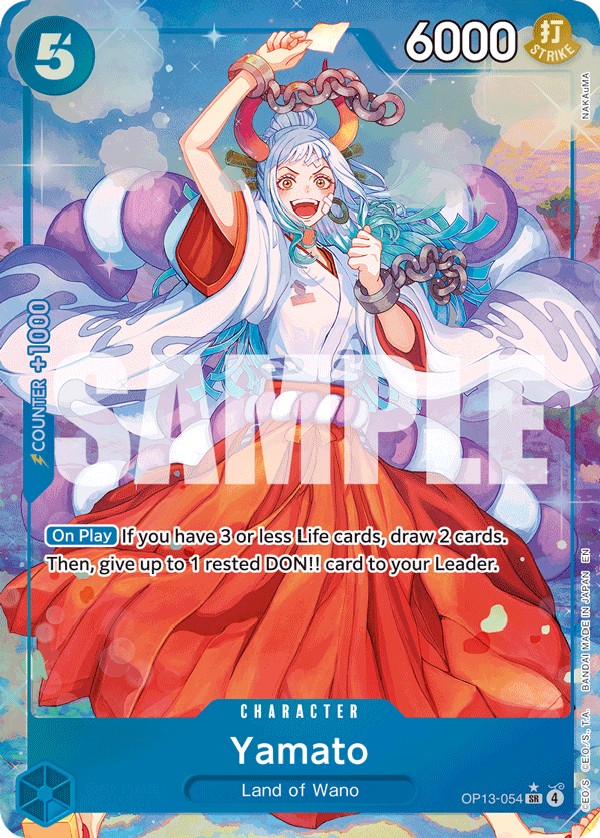 Yamato Carrying On His Will - OP-13 One Piece Card Yamato Carrying On His Will - OP-13 One Piece Card