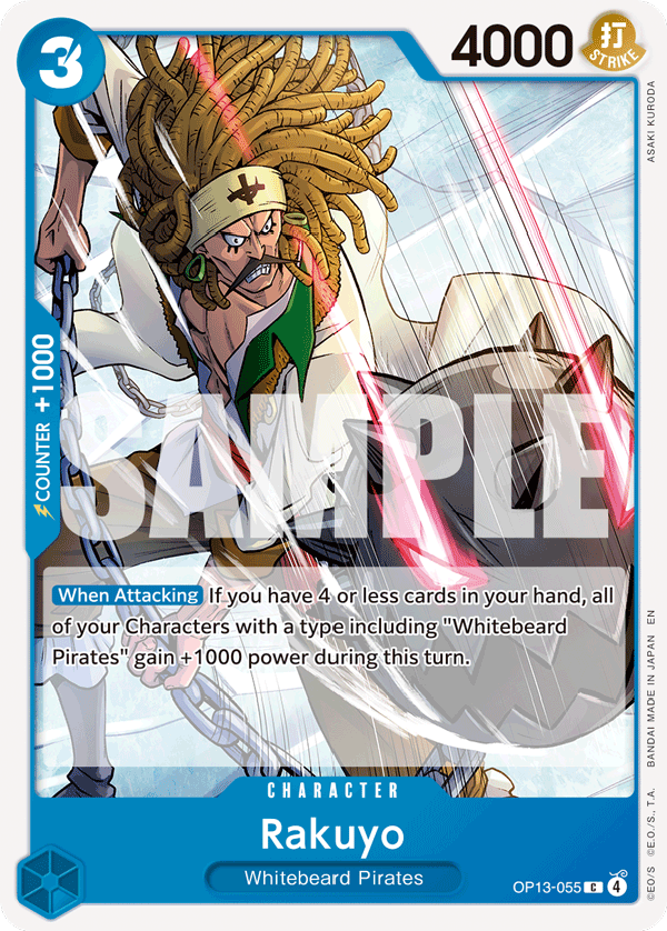 Rakuyo Carrying On His Will - OP-13 One Piece Card Rakuyo Carrying On His Will - OP-13 One Piece Card