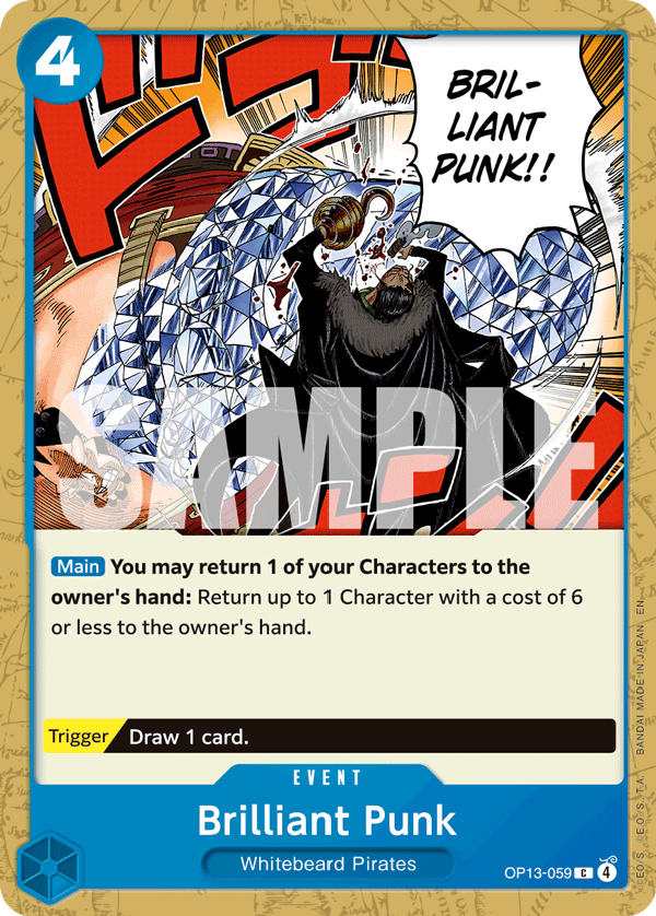 Brilliant Punk Carrying On His Will - OP-13 One Piece Card Brilliant Punk Carrying On His Will - OP-13 One Piece Card