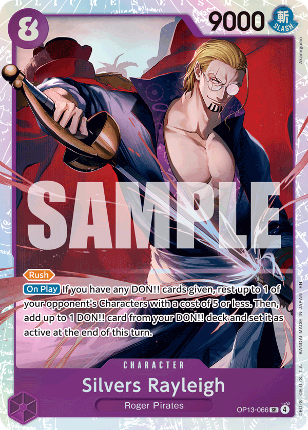 Silvers Rayleigh Carrying On His Will - OP-13 One Piece Card Silvers Rayleigh Carrying On His Will - OP-13 One Piece Card