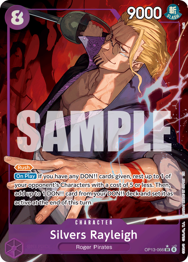 Silvers Rayleigh Carrying On His Will - OP-13 One Piece Card Silvers Rayleigh Carrying On His Will - OP-13 One Piece Card