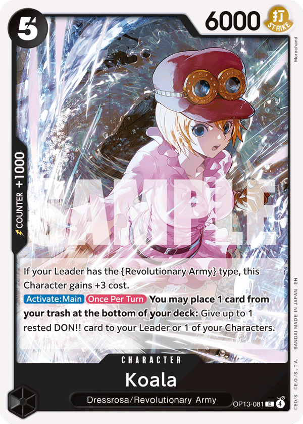 Koala Carrying On His Will - OP-13 One Piece Card Koala Carrying On His Will - OP-13 One Piece Card