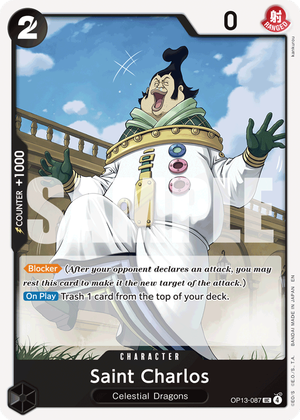 Saint Charlos Carrying On His Will - OP-13 One Piece Card Saint Charlos Carrying On His Will - OP-13 One Piece Card
