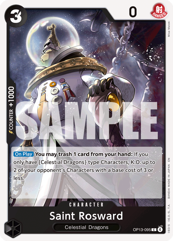 Saint Rosward Carrying On His Will - OP-13 One Piece Card Saint Rosward Carrying On His Will - OP-13 One Piece Card
